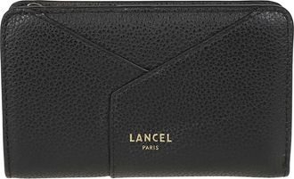 Lancel Enveloppe Portemonnee - Dames - Portefeuilles - Zwart - ONE Size - Leer - Accessoires