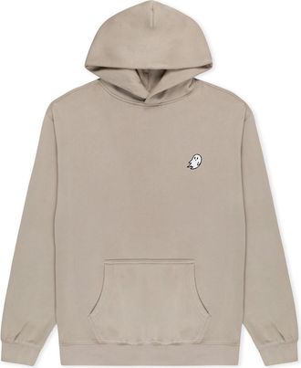 Dalix Ghost Relaxed Midweight Faded Fleece Hoodie in Faded Taupe at Nordstrom, Size Xx-Large