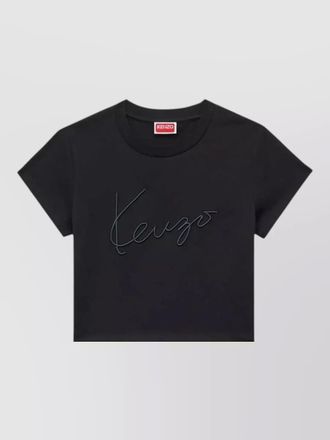 Kenzo cotton cropped t-shirt