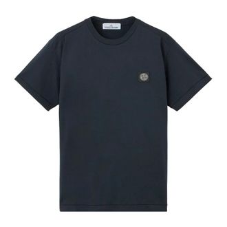 Stone Island 2100027 T-Shirt - Heren - T-shirts - Blauw - 2XL - Katoen - Tops