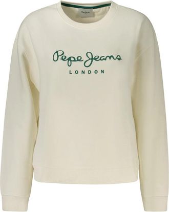 Pepe Jeans London Baddy Sweatshirt - Dames - Sweatshirts - Wit - S - Katoen - Hoodies & sweatvesten