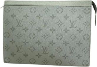 Louis Vuitton Pre-owned Clutches, male, Gray, Size: ONE SIZE Pre-owned Clutch Bag