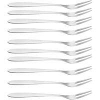 OEM Tenedores De Acero Inoxidable, Tenedores Para Caracoles, Tenedores De Aperitivo De 2 Puntas Para Fiestas Y Viajes (10 Piezas) - Crezuo