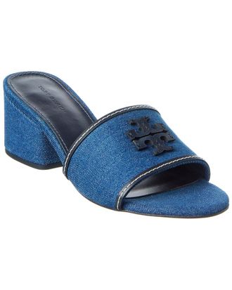 Tory Burch Everly Block Heel Denim Sandal