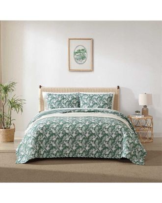 Tommy Bahama Discontinued Tommy Bahama Pineapple Venture Cotton Reversible Quilt Set