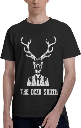 Generic Mens Folk Band Music T-Shirt Short Sleeve Tee-Shirt Basic Simple Vintage Tops Cotton Crew Neck Shirt Black M