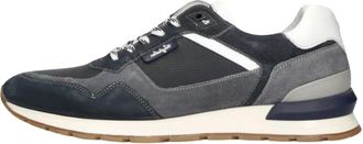 Australian Footware Blauwe Su&egrave;de Lage Sneakers Novecento - Heren - Sneakers - Veelkleurig - 42 EU - Su&egrave;de - Schoenen