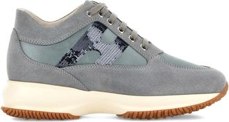 Hogan Interactive sneakers - women - Calf Leather/Rubber/Fabric - 36.5 - Grey
