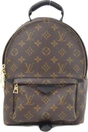 Louis Vuitton Marron Coated Canvas Backpack (Pre-Owned)