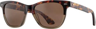 American Optical Saratoga 52mm Square Nylon Polarized in Tortoise Khaki - Bnn-P at Nordstrom