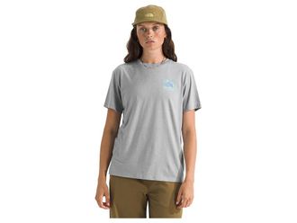 The North Face Tri-Blend Mountain Escape Short Sleeve T-Shirts Womens Clothing Tnf Light Grey White Heather : 2XL, Cotton/Lyocell/Polyester