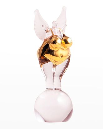 Kosta Boda Golden Angel Crystal Objet