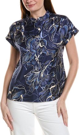 Tommy Bahama Sapphire Seas Silk Popover Top