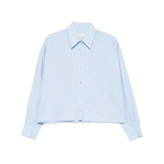 Frankie Shop Shirts, female, Blue, Size: XS Arlen Boxy Shirt