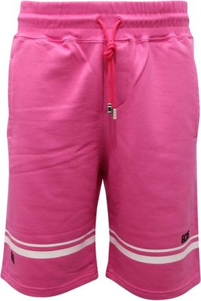 GCDS Italiaanse Felpa Shorts Ss 23M300156 Stijl - Heren - Korte Broeken - Roze - M - Korte Broeken