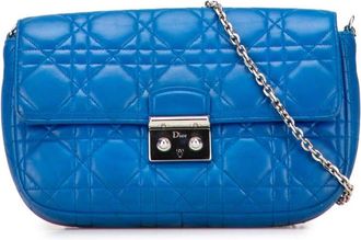 Dior Pre-owned Dior Lambskin Cannage Miss Dior Promenade Chain Crossbody 12-MA-0163