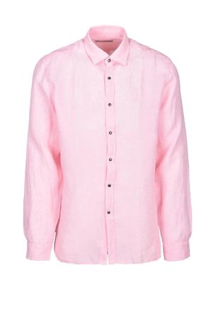 BATURO Pink Linen Shirt