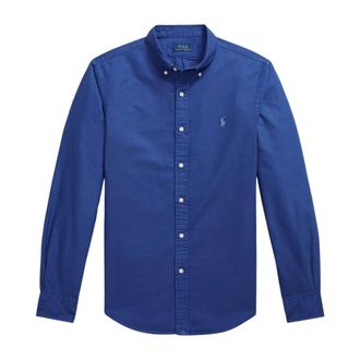 Polo Ralph Lauren Oxford Shirt - Heren - Casual Overhemden - Blauw - 2XL - Katoen - Overhemden