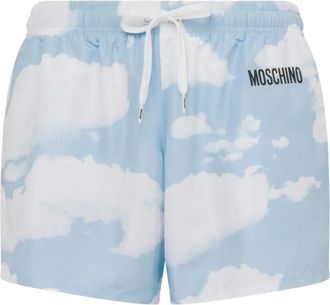 Moschino Costume da bagno con stampa nuvole - Blu
