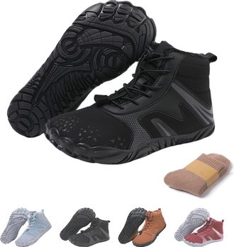 Generic Hike Winter Barefoot Shoes, Winter Barefoot Hiking Boots, Hike Winters Footwear, Zero Drop Snow Boots (A-2,11.5)