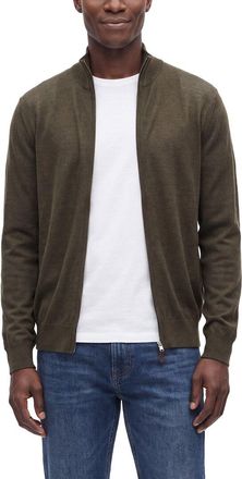 N.Peal N. PEAL Hyde Zip 100% Cashmere Mock Neck Cardigan