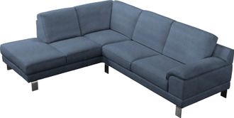 Egoitaliano Ecksofa »Shakira, Design und Sitzkomfort auf hohem Niveau, tolle Details« mit Ottomane, L-Form, elegante Metallfüsse