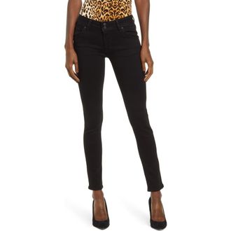 Hudson Collin Ankle Skinny Jeans in Black at Nordstrom Rack, Size 30