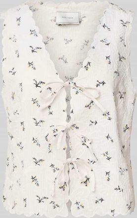 Neo Noir Neo Noir Slim Fit Blusentop mit Häkelspitze Modell Bibi in Offwhite, Größe 34