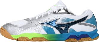 Mizuno Wave Medal Hs- Special Edition White Metallic Silver Blue 81GA267777