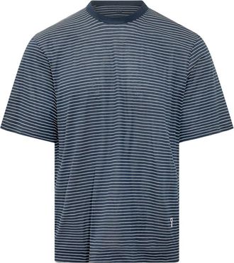 Ami Blue Crew Neck T-Shirt