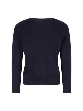 Ami Mens Ami Sweaters Blue Wool