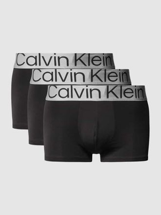 Calvin Klein Underwear Trunks mit Logo-Bund im 3er-Pack in Black, Größe XS