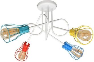 Netlighting Oxford Multi Arm Semi Flush Ceiling Light MultiColoured 64cm