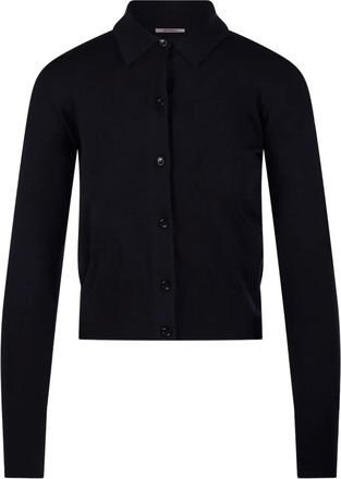 Max Mara buttoned collared cardigan - Blue