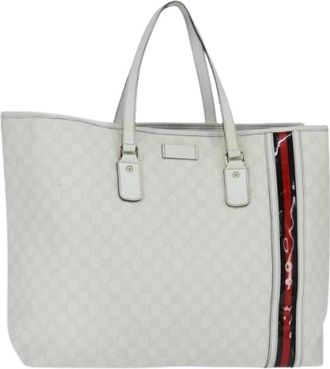 Gucci Pre-owned Vintage Tote Bag - Dames - Vintage Shopper - Wit - ONE Size - Vintage