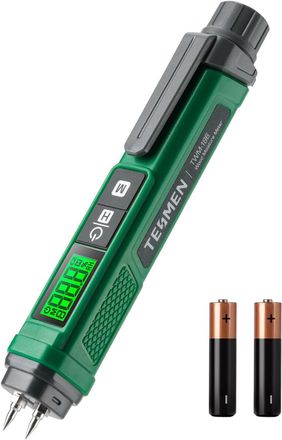 OEM Medidor De Humedad, Medidor De Humedad Tipo Bol&iacute;grafo Port&aacute;til, Medidor De Humedad De 2 Modos, 7 Escalas De Calibraci&oacute;n Para Madera, Le&ntilde;a, Madera De C