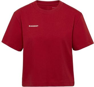 Mammut Base Cropped T-Shirt Mini Logo T-Shirt f&uuml;r Damen | rot