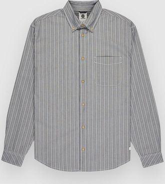 Element Button Down Regular Chambray Hemd blau