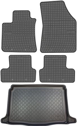 OEM Renault Megane Iv Hatchback Desde Enero De 2016. Juego De Alfombrillas De Goma Para Coche + Alfombrilla Para Maletero
