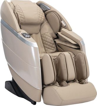 Vente-Unique Sill&oacute;n de masaje de imitaci&oacute;n cuero - Control por voz - Sistema de gravedad cero - Beige - ULAP