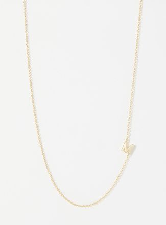 Midi34 Womens Alpha minimalist necklace