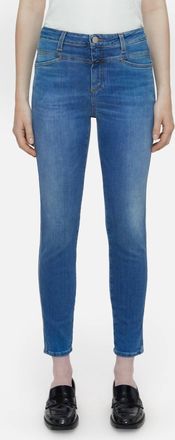 Closed Womens Skinny Pusher Jeans In Mid Blue Two