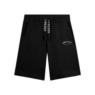 Freddy Pantaloni Corti con Spacchi Laterali in Tessuto Fiammato