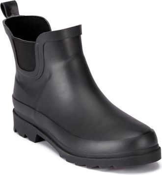 TOSH Ladies Chelsea Ankle Wellingtons Boots Short Pull On Waterproof Rubber Womens Riding Equestrian Wellies (Black, UK Footwear Size System, Adult, Women,