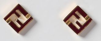 Fendi Orecchini Forever Fendi in ottone smaltato