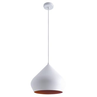 Paco Home Paco Home - Luminaria Suspensi&oacute;n Cocina Colgante Comedor Mesa Industrial &Oslash;38cm Sin Bombillas, Blanco Cobre