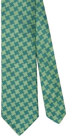 Robert Talbott Robert Large Houndstooth Jacquard Best of Class Necktie in Green at Nordstrom