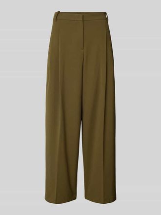 Mango Stoffhose mit Ges&auml;&szlig;taschen Modell GABRIELA in Khaki, Gr&ouml;&szlig;e 38