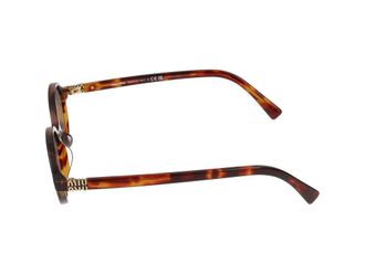 Miu Miu 0MU Oval Acetate Sunglasses - Tortoiseshell