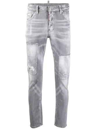 Dsquared2 distressed skinny jeans - Grey